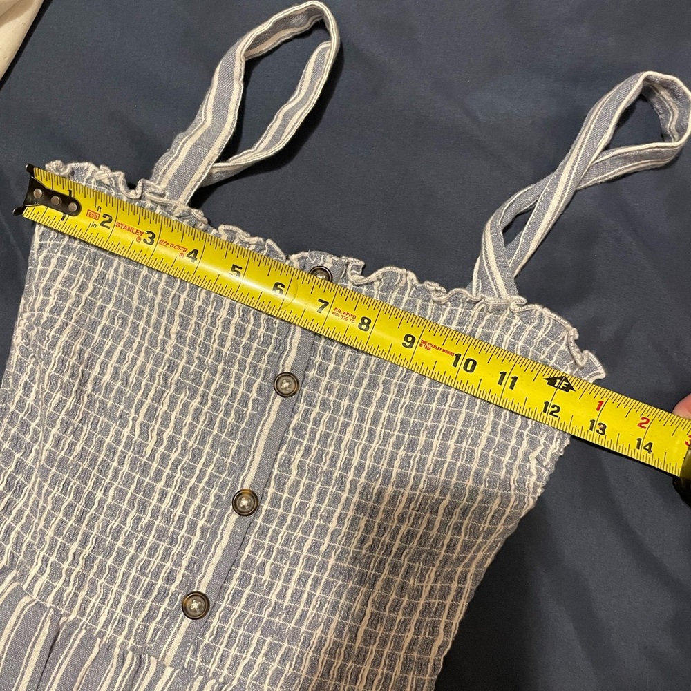NWT Hollister Removable Straps Smocked Back Wide Leg Pocket Jumpsuit - Picture 8 of 15